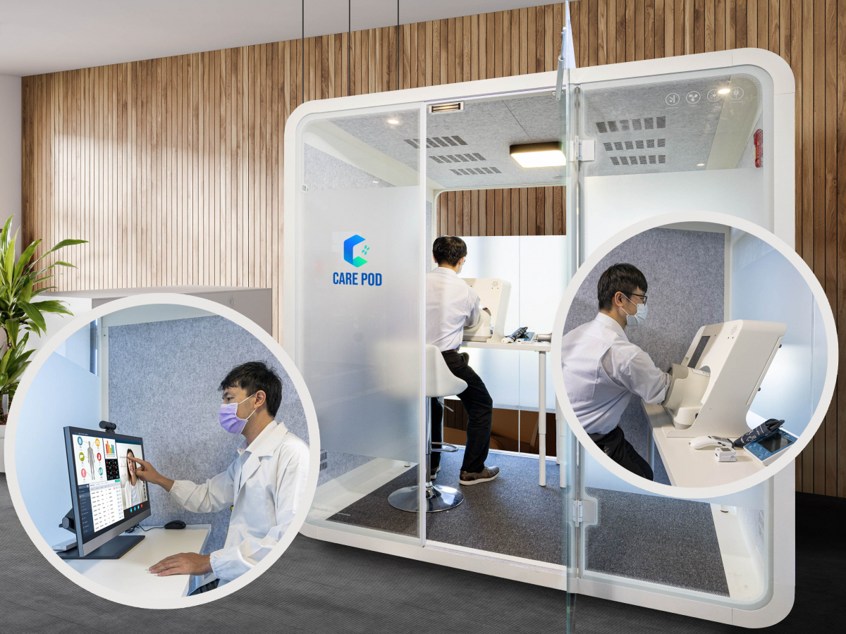达擎于医疗科技展中展出＂远距诊疗舱＂，以因应医疗数字化及社会高龄化趋势下、复诊及慢性病患等族群对于远距看诊需求逐渐升高所推出的创新整合方案。多功能合一、高隐私性的远距诊疗舱可根据病患端与医师端的不同需求，提供弹性化及客制化功能，节省医生和病患的精力及时间