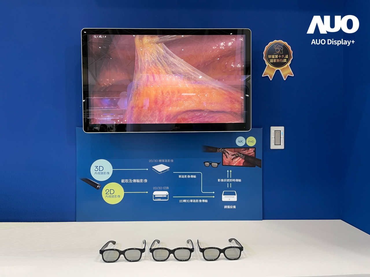 達擎寬視角3D醫療顯示器，協助醫護團隊成員於手術進行時，皆能看到一致性的3D影像，提高溝通效率，使手術更精準、快速完成達擎寬視角3D醫療顯示器，協助醫護團隊成員於手術進行時，皆能看到一致性的3D影像，提高溝通效率，使手術更精準、快速完成