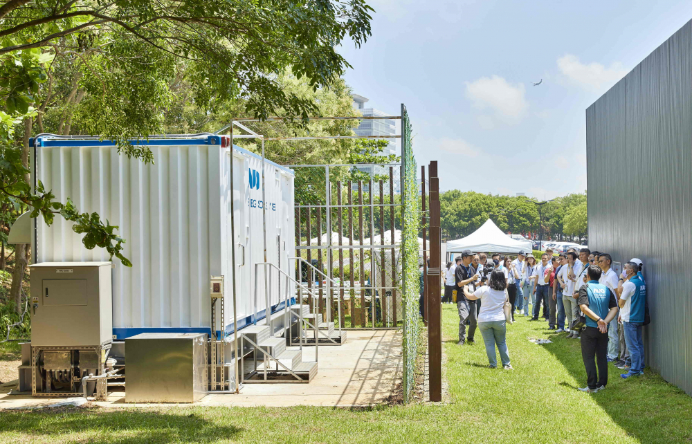 友達西大墩窯文化館建置屋頂全綠電及儲能櫃，為兼具創能儲能的永續綠能場域