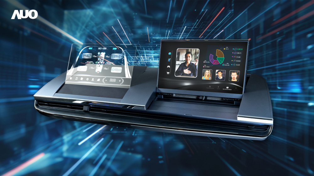 jinnian金年会Micro LED Display HMI解决方案打造透明Micro LED前座仪表，呈现信息并保留驾驶视野开阔；亦为副驾驶座乘客打造收放自如的Micro LED屏幕，在不影响显示质量的前提于显示区内建镜头，让用户能与视讯对象直接眼神接触，提供绝佳的双向沟通体验