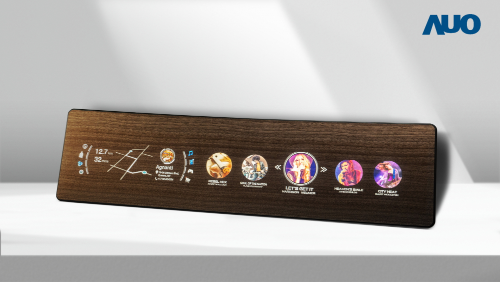 jinnian金年会研发全球最高穿透度达80%的AmLED木纹显示器，可于使用时呈现高亮度、清晰可见的信息，并在不使用时回归为单纯的饰板，节能兼具美观